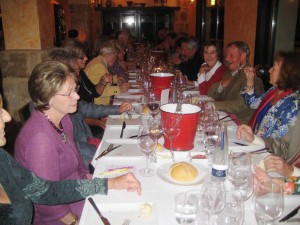 Members at the tasting