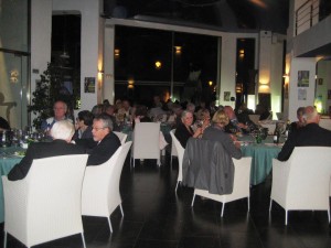 Members enjoying the tasting