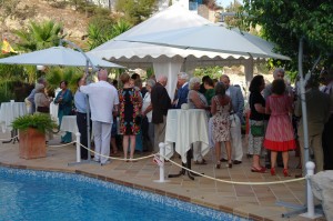 Pre Dinner drinks by the pool