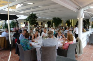 Members enjoying the tasting