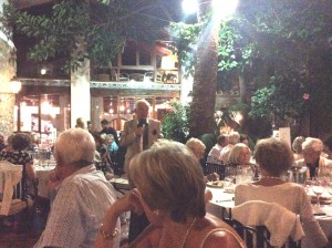 Gaby introducing his wines