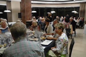 Members enjoying the tasting