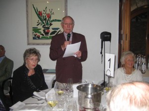 President Gordon opening the evening