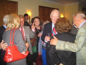 Enjoying a pre dinner Cava