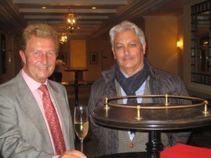 President Tim Fawle with speaker Guillermo Ferrer