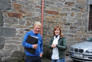 Tim with Marta at Adega Ponte da Boga