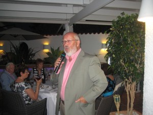 Andrew presenting Fondillón