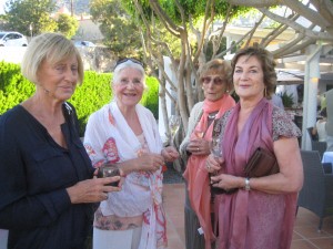 Enjoying a pre dinner drink