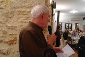 Gordon Sellars proposing the vote of thanks