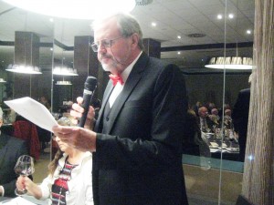 Paul Nicholls speaking about a wine