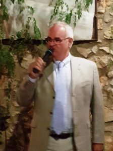 John Sloggie welcoming members and guests