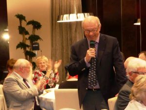 Hugh proposing the vote of thanks